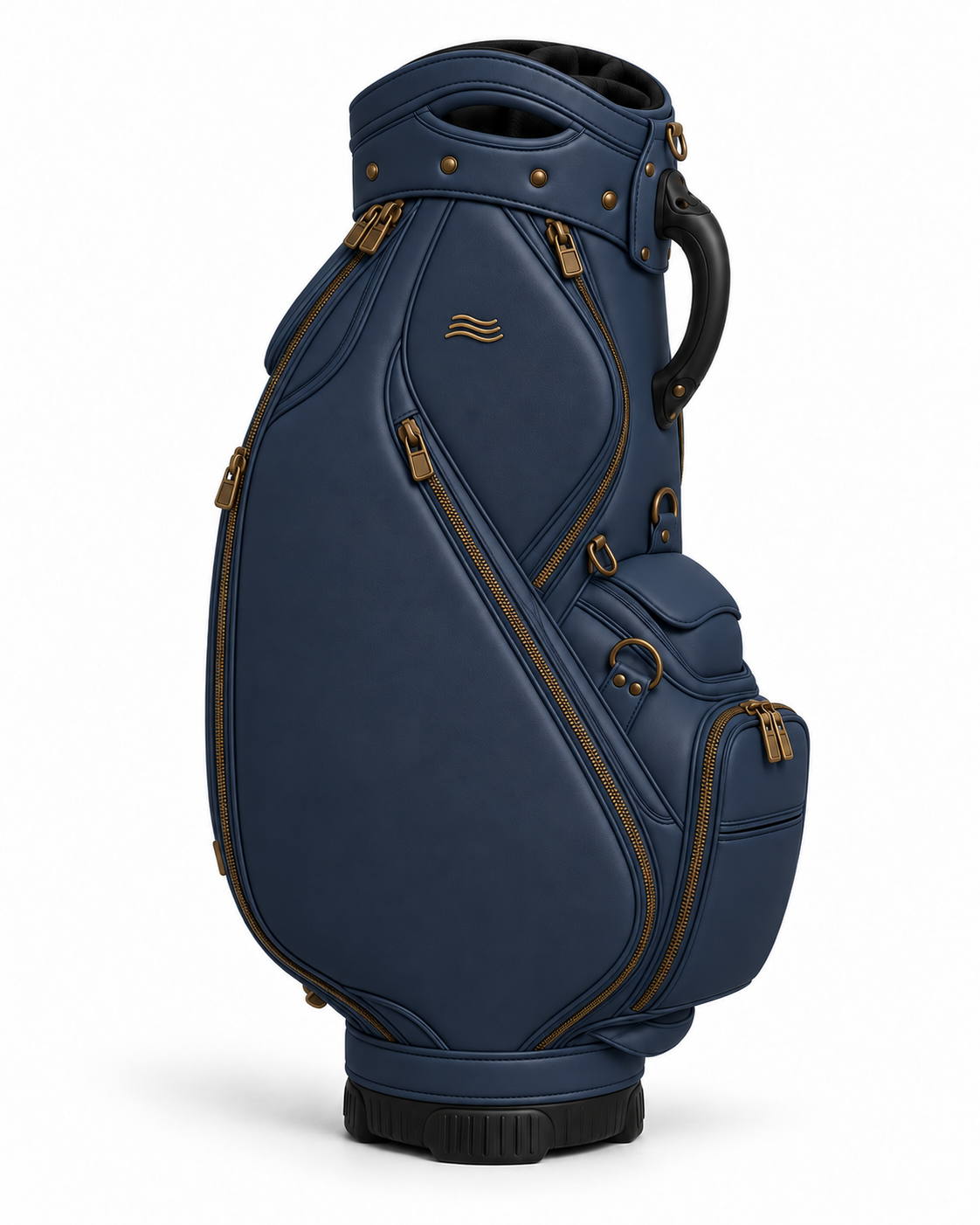 ORKAI™ Ace woven leather golf bag in Estate Blue, Right Side view