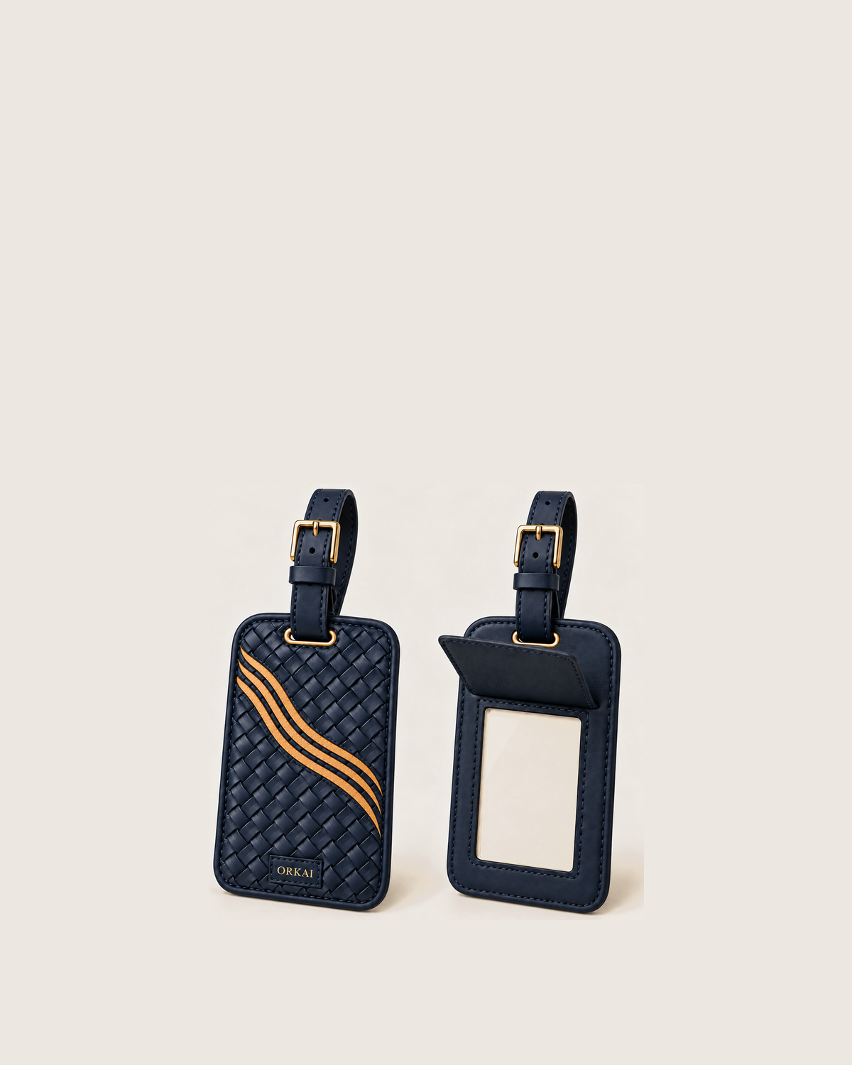 Golf Bag / Luggage Tag — Estate Blue — Front