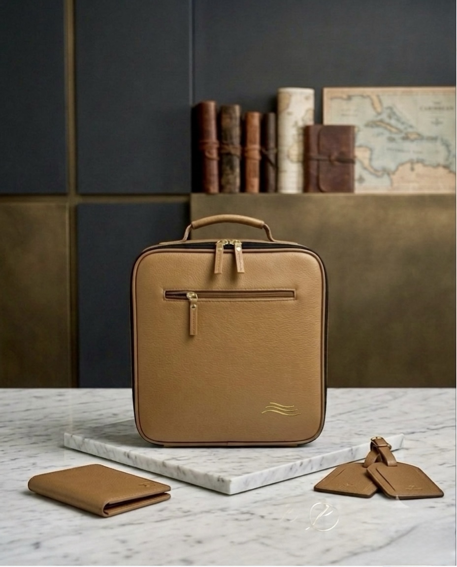 ORKAI custom leather trunk organizer with divided compartments