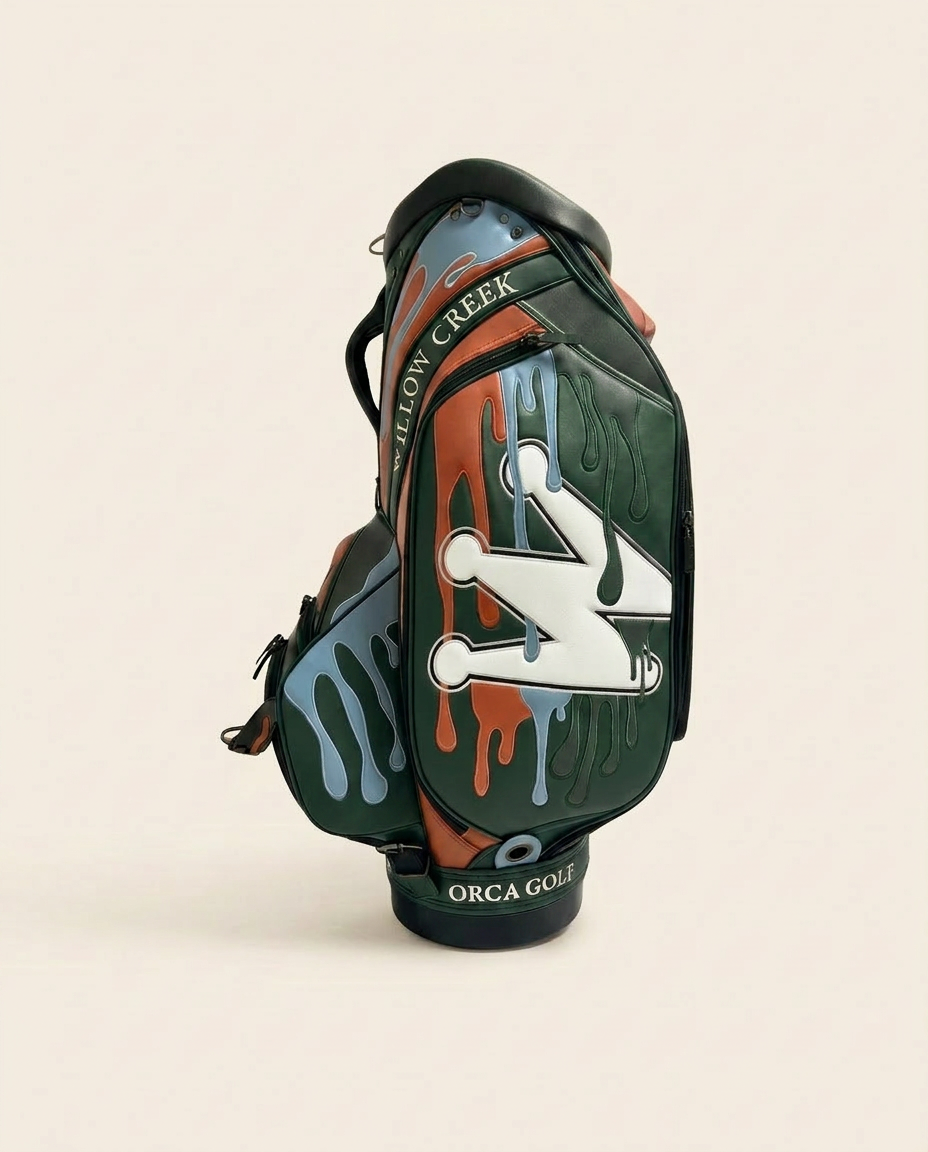 03 — The Course Portrait — sublimated 18th hole, hand-stitched grass