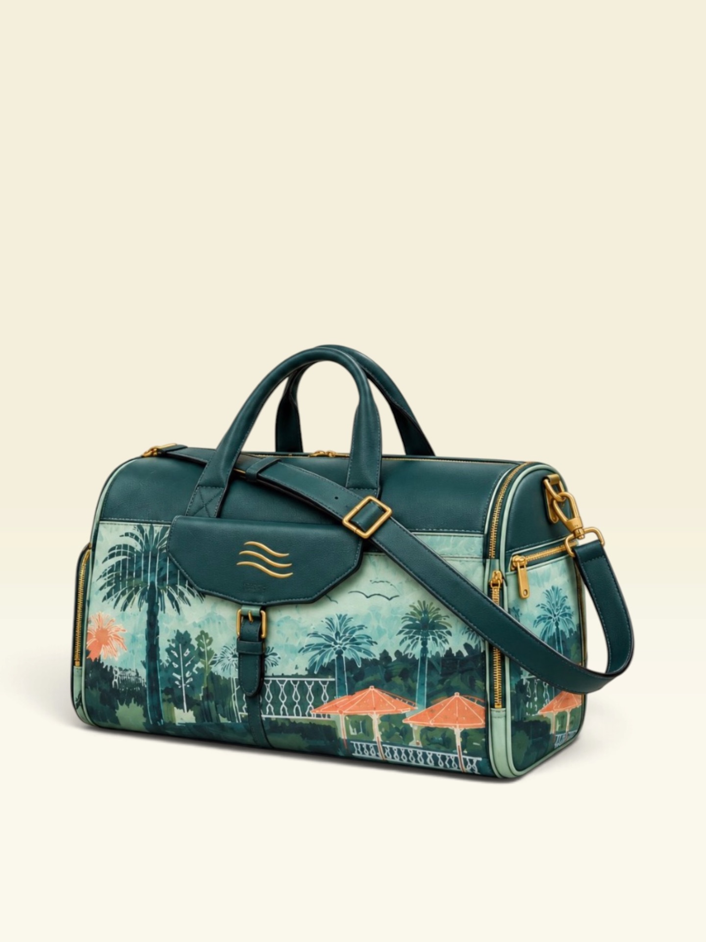 Palm Terrace Lifestyle Duffle by Holly Beals.